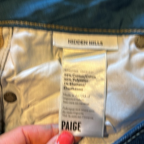 Paige Hidden Hills trouser jeans size 26 - Picture 5 of 7